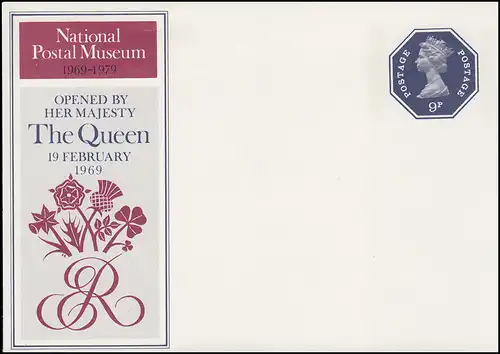 Großbritannien Umschlag 56 Nationales Postmuseum 1979, ungebraucht