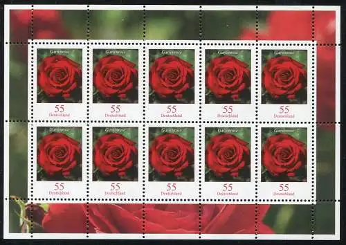 2669 fleurs 55 cent rose de jardin - arc de 10 ** frais de port