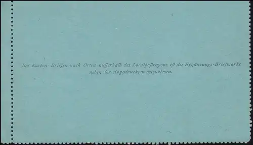 Österreich Kartenbrief 15 aus WIEN 62 1.11.1893 nach HAMBURG 11a 2.11.93