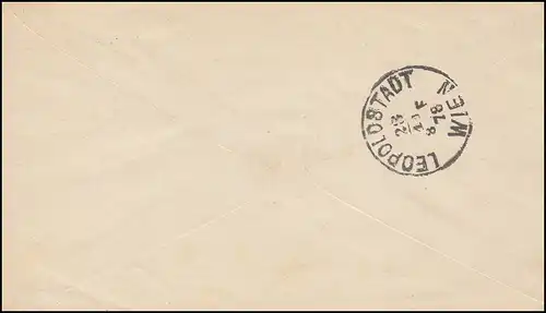 Österreich Umschlag 60 I aus MÄHR. SCHÖNBERG 27.11.1878 nach LEOPOLDSTADT WIEN