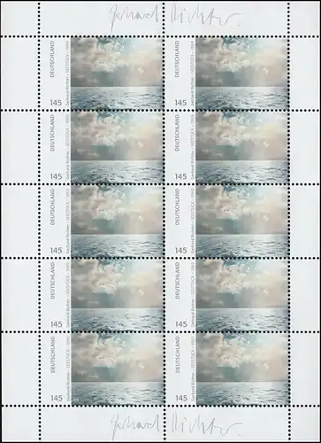 3020 Gemälde von Gerhard Richter: Seestück - 10er-Bogen ** postfrisch