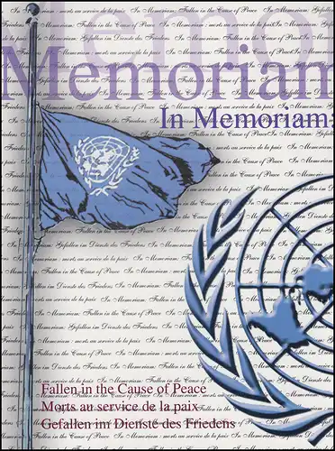 UNO New York: Souvenir des morts au service de la paix 2003, brochure