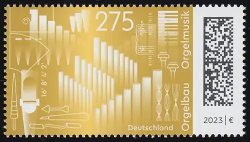 3737 Immaterielles Kulturgut: Orgelbau - Orgelmusik, ** postfrisch