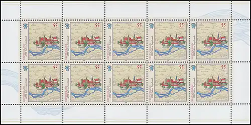 2526 Jubiläum 1200 Jahre Ingolstadt - 10er-Bogen ** postfrisch