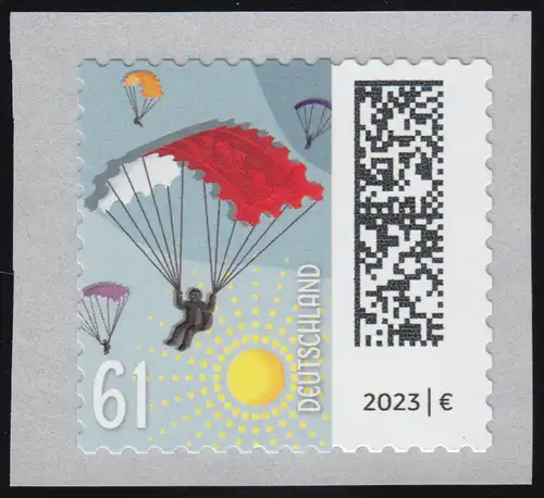 3744 Briefmarkengleiter 61 Cent sk aus 500er mit UNGERADER Nummer **
