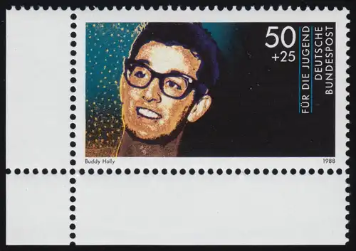 1360 Rockmusik Buddy Holly 50+25 Pf ** Ecke u.l.