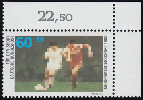 1353 Football 60+30 Pf ** coin o.r.