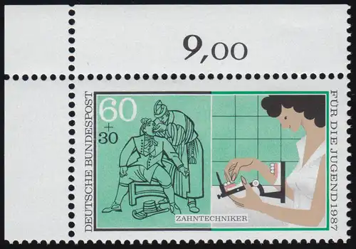 1316 Jugend Zahntechniker 60+30 Pf ** Ecke o.l.