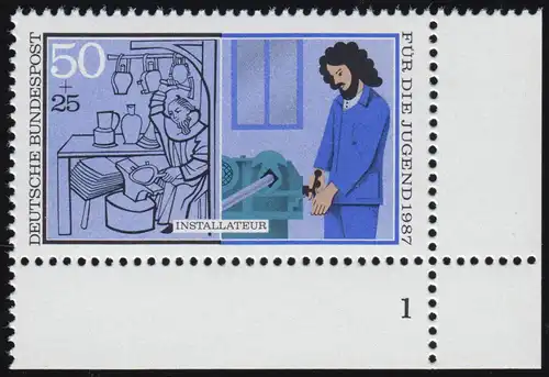 1315 Jeunesse Installateur 50+25 Pf ** FN1