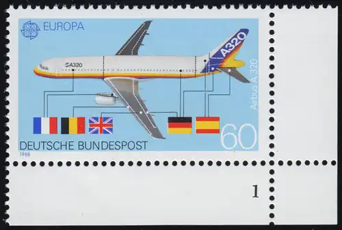 1367 Europa 60 Pf ** FN1