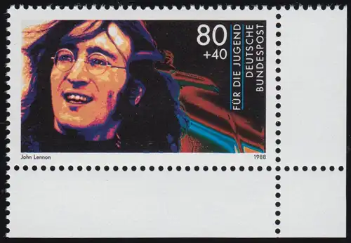 1363 Rock Musique John Lennon 80+40 Pf ** Coin et r.