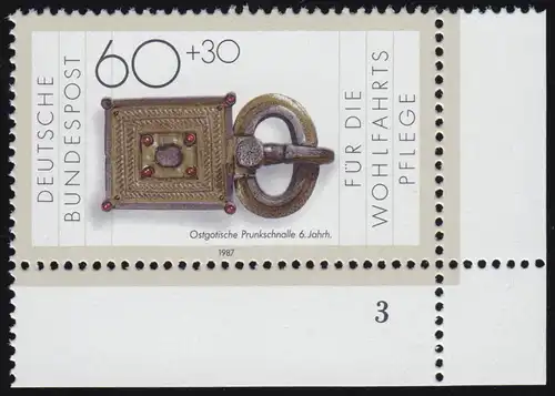 1334 Wohlfahrt Schmiedekunst 60+30 Pf ** FN3