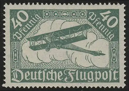 112a timbre postal 40 Pf double-couvert ** frais de port