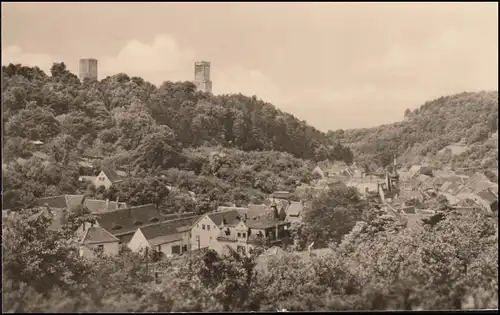 Landpost Burgholzhausen sur NAUMBURG (SAALE) 25.11.1957 sur AK Eckartsberga