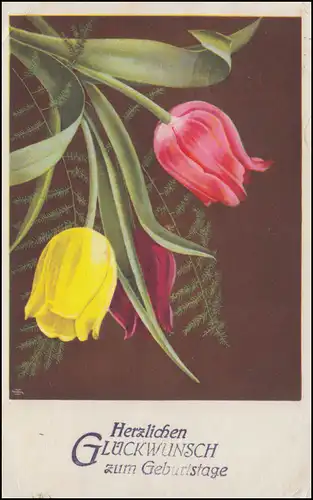 Landpost Klein-Horsten sur VAREL (OLDENBURG) 15.9.1943 sur AK anniversaire