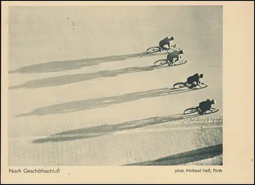 Landpost Grünfier über SCHÖNLANKE LAND 2.5.1935 auf Foto-AK Radfahrer
