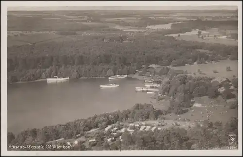 Landpost Möllenhorst sur STRAUSBERG 21.6.1942 sur Feldpost-AK Plage-terrasse