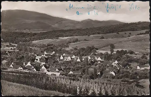 Landpost Mauchen au sujet de MÜLLHEIM (BADE) 8.4.1958 sur AK approprié