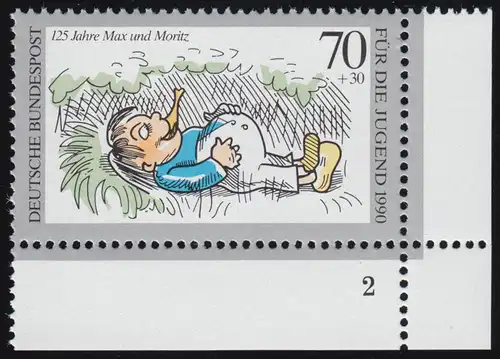 1456 Jugend Max und Moritz 70+30 Pf ** FN2