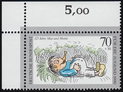 1456 Jugend Max und Moritz 70+30 Pf ** Ecke o.l.