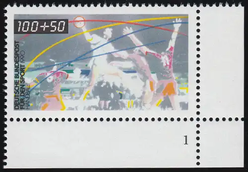 1449 Sportarten 100+50 Pf Handball ** FN1