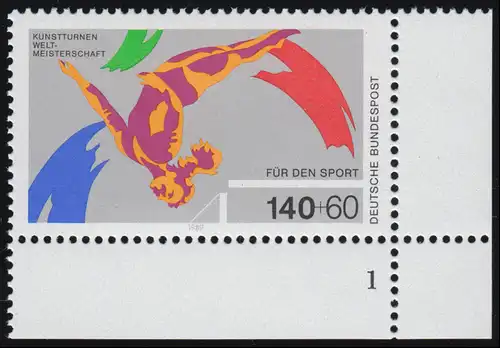 1409 Kunstturnen 140+60 Pf ** FN1