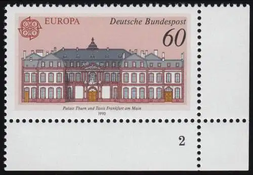 1461 Europa Palais Thurn et Taxis 60 Pf ** FN2