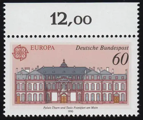 1461 Europa Palais Thurn et Taxis 60 Pf ** Oberrand