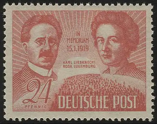 SBZ 229 Karl Liebknecht et Rosa Luxembourg, ** frais de port