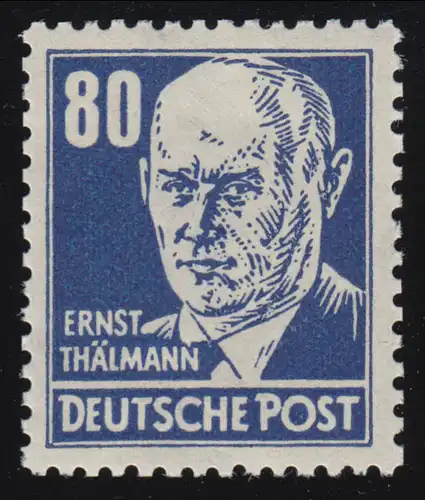 SBZ 226ax Ernst Thälmann 80 Pf, sombre utramatin, **