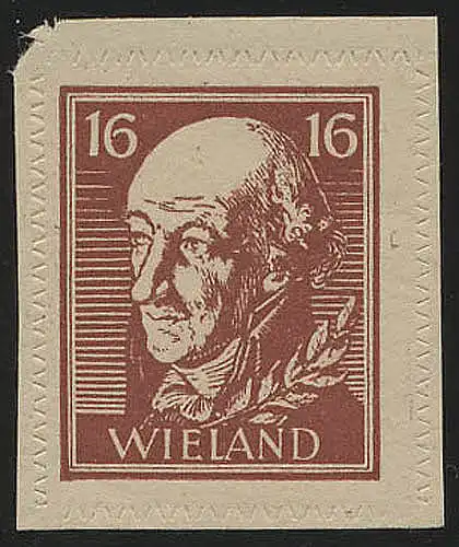 SBZ 110Bya Wieland 16 Pf, sans WZ, **