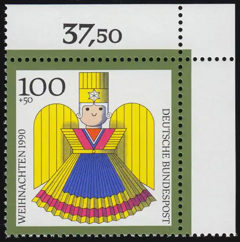 1487 Argent Drogue 100+50 Pf ** Coin o.r.