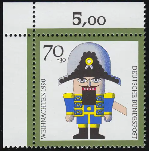 1486 Nußknacker 70+30 Pf ** Ecke o.l.