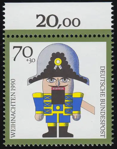 1486 Nußknacker 70+30 Pf ** Oberrand
