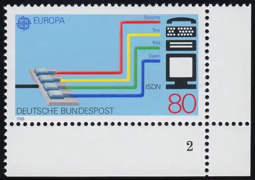 1368 Europa 80 Pf ** FN2