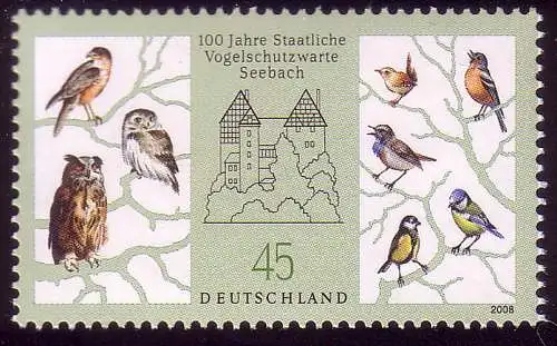 2661 Vogelschutzwarte Seebach, postfrisch **