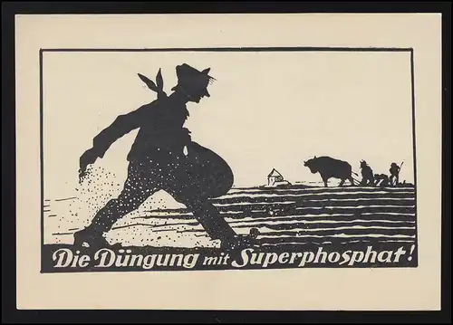 Publicité AK Ciseaux coupe fertilisant fermier avec superphosphate bœuf charrue, non utilisé