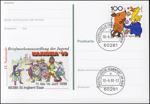 PSo 53 NAJUBRIA figures de film d'astuce 1998, VS-O Frankfurt 10.06.1998