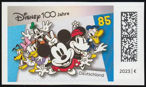 3756 100 Jahre Disney Micky Maus, selbstklebend, ** postfrisch