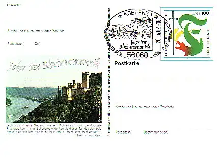 PSo 79 Messe Koblenz 2002, ESSt Koblence Rheinromantik 20.4.02