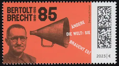 3749 Schriftsteller Bertolt Brecht, ** postfrisch
