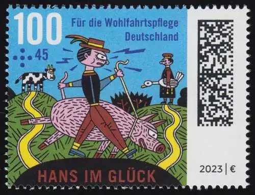 3746 Hans im Glück 100 Cent, ** postfrisch