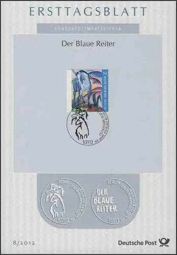 ETB 08/2012 Der blaue Reiter, Blaues Pferd, Franz Marc
