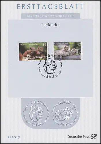 ETB 02/2015 Tierkinder, Eichhörnchen, Wildkatze
