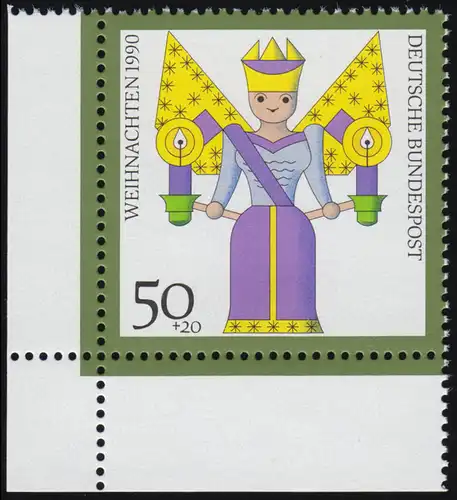 1484 Engel 50+20 Pf ** Ecke u.l.