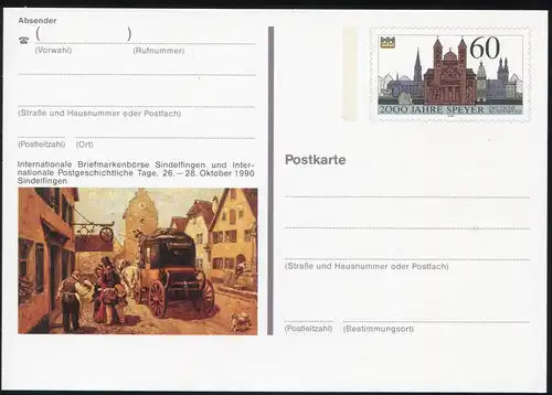 PSo 23 Sindelfingen 1990 - Putzen in 6 der 60 und leichte PV **/MNH