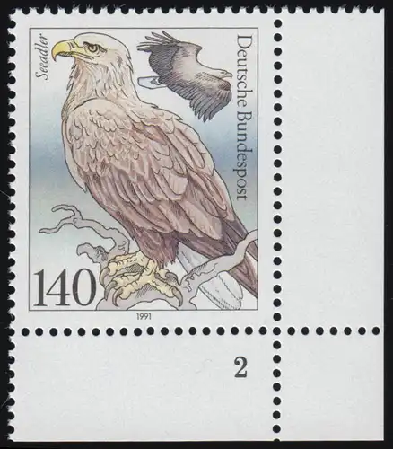 1542 Seevögel 140 Pf Seeadler ** FN2