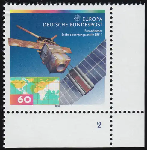 1526 Europa Weltraumfahrt 60 Pf ** FN2