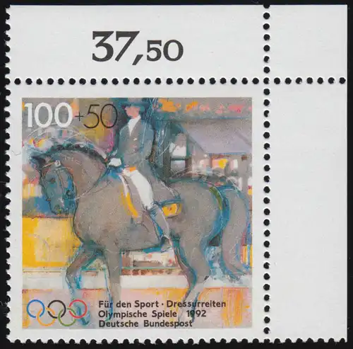 1594 Sporthilfe 100+50 Pf Dressurreiten** Ecke o.r.