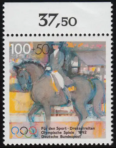 1594 Sporthilfe 100+50 Pf Dressurreiten** Oberrand